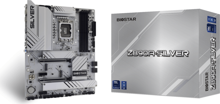 Biostar Z890A Silver DDR5 intel s1851 ATX alaplap