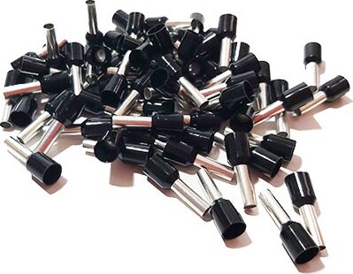 Tracon E122 6 mm2 100 db Szigetelt érvéghüvely - Fekete