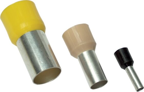 Tracon E123 6 mm2 100 db Szigetelt érvéghüvely - Szürke