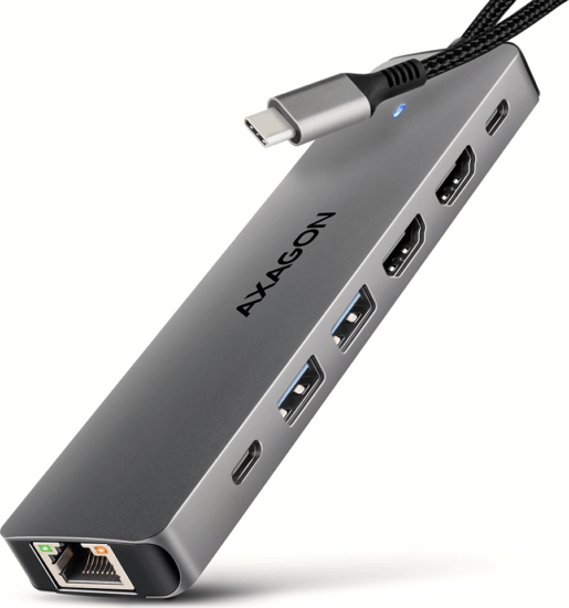 Axagon HMC-7HX2 Univerzális USB-C Laptop dokkoló állomás 100 Watt Axagon HMC-7HX2 Univerzális USB-C Laptop dokkoló állomás 100 Watt