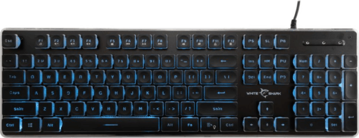 White Shark Tachi Vezetékes Gamer Billentyűzet UK - Fekete
