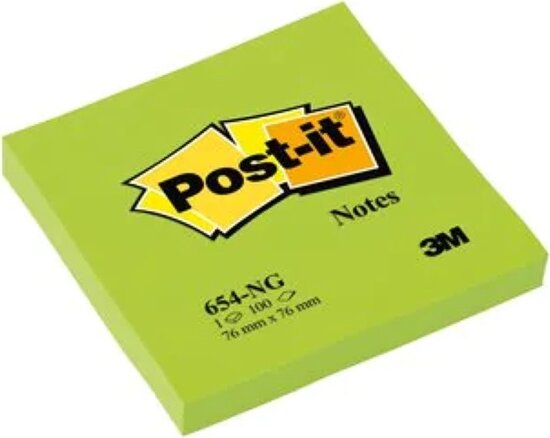 3M Post-it 76x76mm Öntapadó jegyzettömb - Neonzöld 100 lap/tömb 3M Post-it 76x76mm Öntapadó jegyzettömb - Neonzöld 100 lap/tömb