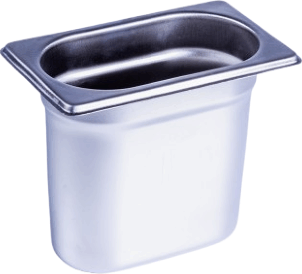 TOO KT-360 GN 1/9 Mini tálaló edény 17.6 x 15 x 10.8 cm - Szürke