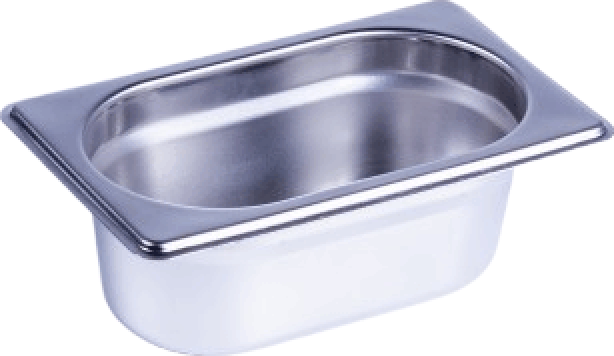 TOO KT-358 GN 1/9 Mini tálaló edény 17.6 x 6.5 x 10.8 cm - Szürke