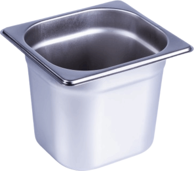 TOO KT-356 GN 1/6 Mini tálaló edény 16.2 x 15 x 17.6 cm - Szürke