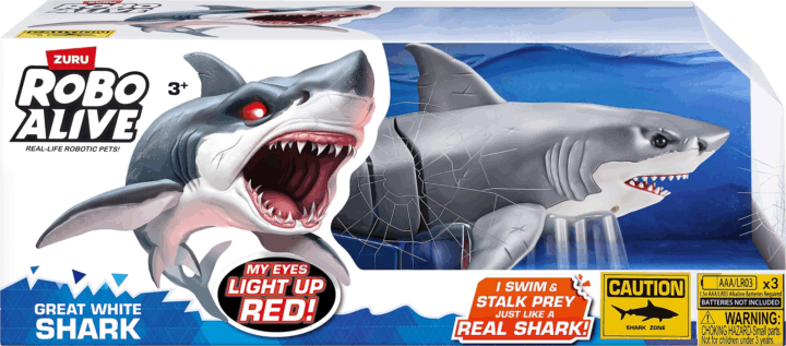 ZURU 71126 Robo Alive - Nagy fehér cápa figura ZURU 71126 Robo Alive - Nagy fehér cápa figura