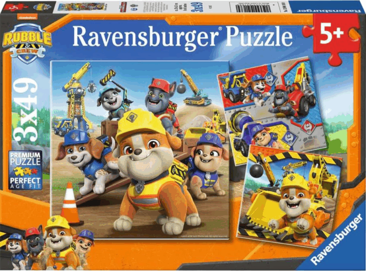 Ravensburger Rubble és csapata 3x49 darapos puzzle szett Ravensburger Rubble és csapata 3x49 darapos puzzle szett