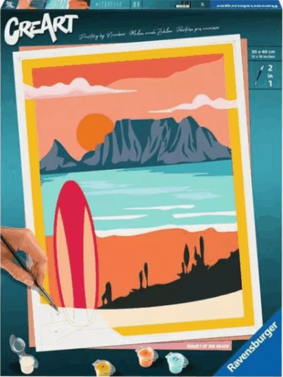 Ravensburger CreArt Festő készlet - Naplemente a parton