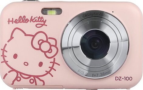 Yashica DZ-100 Hello Kitty Gyerek Digitális Fényképező 44Mpx/ HD - Rózsaszín