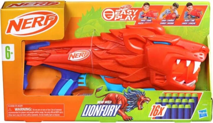 Hasbro Nerf Easy Play Lionfury szivacskilövő fegyver 16 tölténnyel