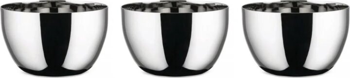 Alessi SG59 Mami Rozsdamentes acél tál készlet 3 db 8,5 x 8,5 cm - Ezüst
