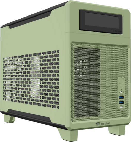 Thermaltake TR100 Mini Torony Számítógépház - Macha Zöld Thermaltake TR100 Mini Torony Számítógépház - Macha Zöld