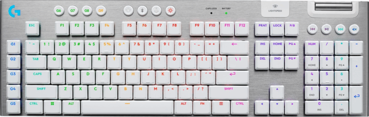 Logitech G915 X LIGHTSPEED Mechanikus Clicky Switch Vezetékes + Wireless Billentyűzet DE - Fehér/Ezüst Logitech G915 X LIGHTSPEED Mechanikus Clicky Switch Vezetékes + Wireless Billentyűzet DE - Fehér/Ezüst