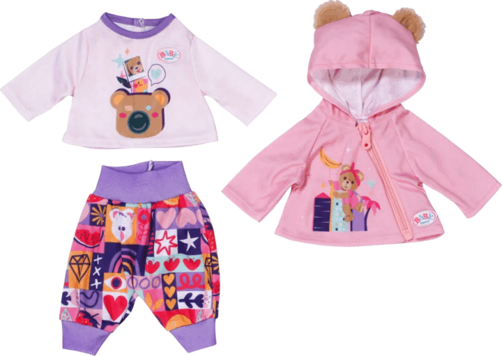 Zapf Creation BABY born® Vidám maci mintás baba ruha szett - 43cm Zapf Creation BABY born® Vidám maci mintás baba ruha szett - 43cm