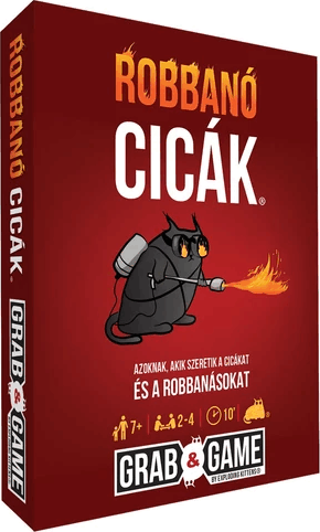 Robbanó cicák Grab&Game Edition Party kártyajáték
