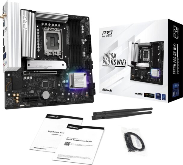 ASRock B860M Pro RS WiFi DDR5 intel s1851 MicroATX alaplap ASRock B860M Pro RS WiFi DDR5 intel s1851 MicroATX alaplap