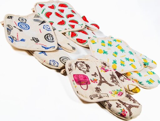 IRIS CT-37 17X26 cm és 17X17 cm Edényfogó Szett - Mintás