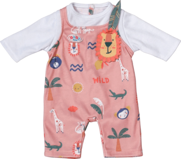 Zapf Creation BABY born® Vidám szafari mintás baba ruha - 43cm