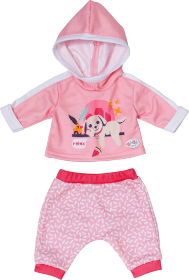 Zapf Creation BABY born® Vidám kutya mintás baba ruha szett - 43cm