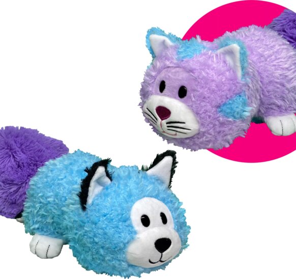 FlipaZoo Kifordítható plüss Cicából Husky 40cm