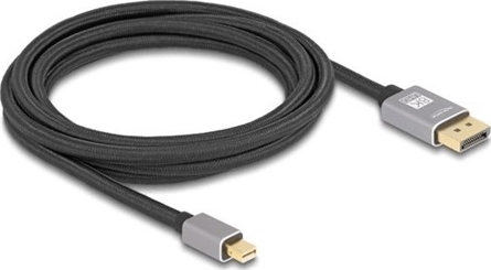 DeLock 81093 Mini DisplayPort - DisplayPort Kábel 3m - Fekete / Szürke