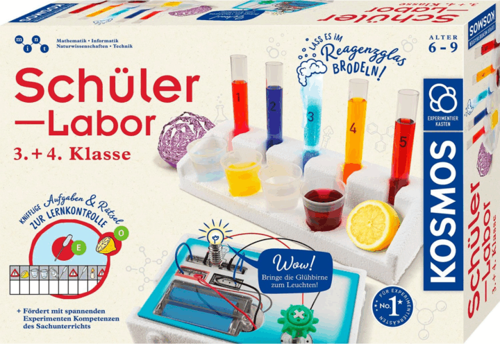 Kosmos Diáklaboratórium 3./4. évfolyamosok számára kísérleti készlet (Német nyelvű)