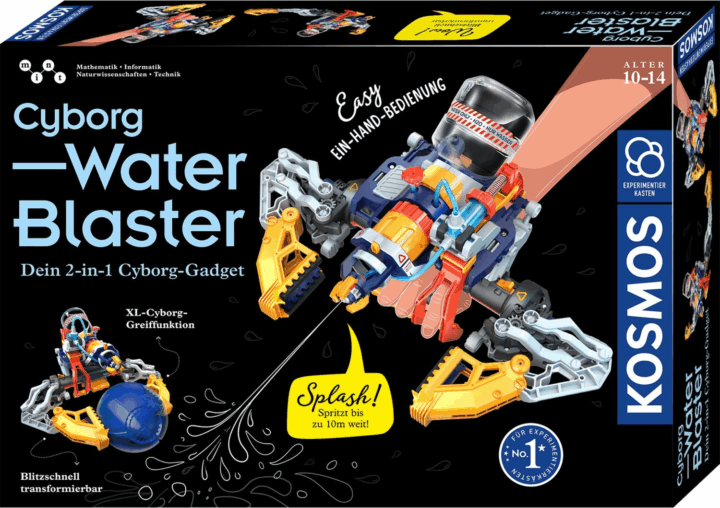 Kosmos 2az 1ben Cyborg Water Blaster kísérleti készlet (Német nyelvű)