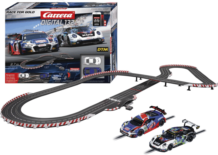Carrera DIGTITAL 132 Race for Gold versenypálya 2db autóval 9,7m