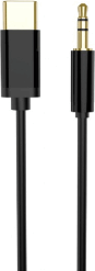 Gembird CCA-CM3.5M-1.5M USB-C apa - 3.5mm Jack apa Átalakító Adapter - Fekete Gembird CCA-CM3.5M-1.5M USB-C apa - 3.5mm Jack apa Átalakító Adapter - Fekete