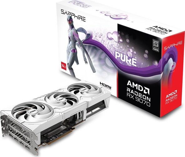 Sapphire Radeon RX 9070 16GB GDDR6 Pure OC Videókártya
