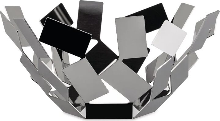 Alessi MT02 La Stanza Scirocco Rozsdamentes Acél tál 23 x 24 cm - Ezüst