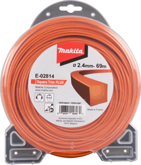 Makita E-02814 2,4mm Szögletes damil (69m)