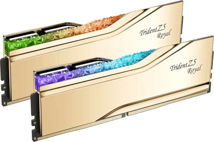 G.Skill 32GB / 6400 DDR5 Trident Z5 Royal CL30 Dual RAM KIT (2x16GB) G.Skill 32GB / 6400 DDR5 Trident Z5 Royal CL30 Dual RAM KIT (2x16GB)