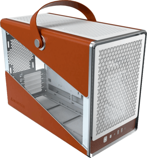 Montech Heritage Mini Torony Számítógépház - Fehér / Barna Montech Heritage Mini Torony Számítógépház - Fehér / Barna