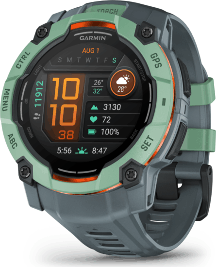 Garmin Instinct 3 Amoled Férfi Okosóra 50mm - Zöld / Szürke