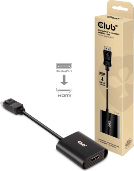 Club 3D CAC-1187 Mini DisplayPort 1.4 apa - HDMI apa Átalakító Adapter