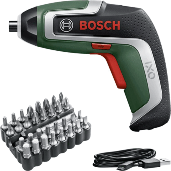 Bosch IXO 7 Akkumulátoros csavarozó + Bitkészlet (32 darabos)