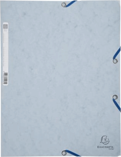 Exacompta Prespán A4 Gumis mappa - Szürke
