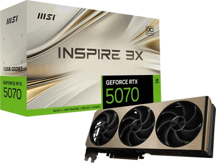MSI GeForce RTX 5070 12GB GDDR7 Inspire Videókártya