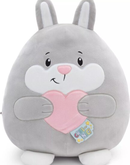 Nici Chill-Nici Szürke Nyuszi szívvel plüssfigura 30 cm