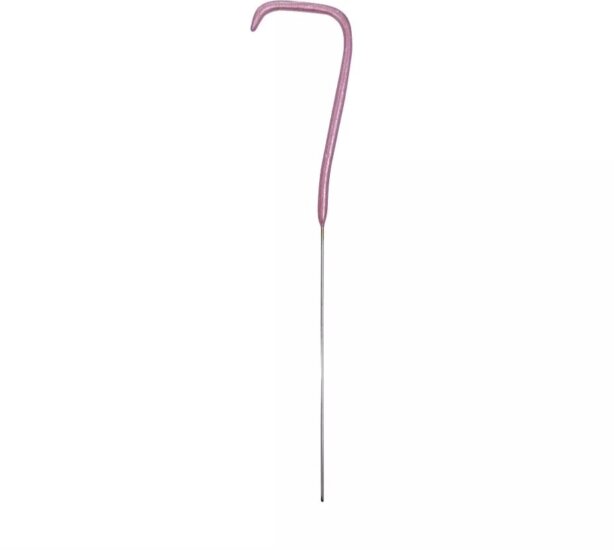 Unique Számos torta csillagszóró 18cm 7-es szám - Pink