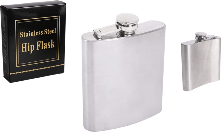 Iris 202045 Rozsdamentes acél laposüveg 210ml - Inox