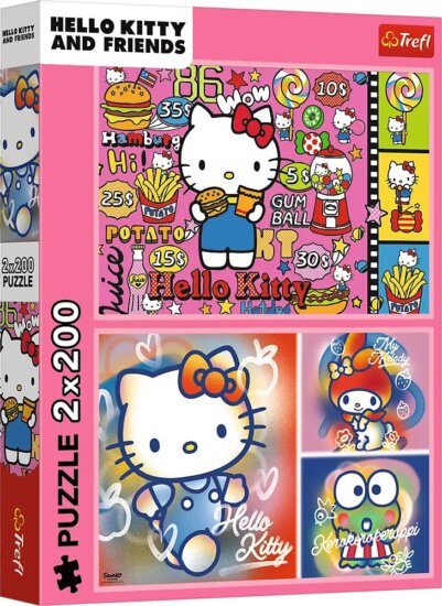 Trefl Hello Kitty és barátai 2 x 200 darabos puzzle