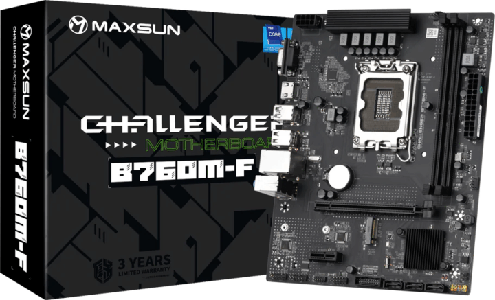 Maxsun Challenger B760M-F DDR4 Intel s1700 MicroATX Alaplap