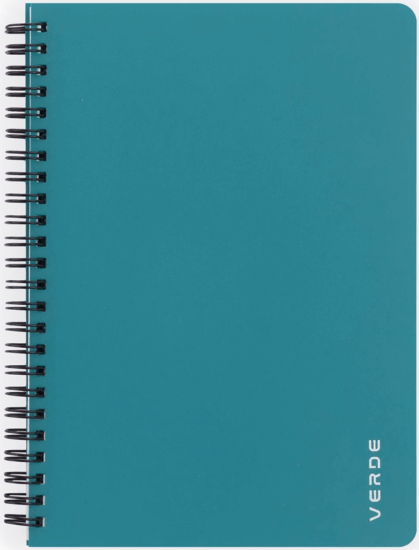 Verde 8-872 60 lapos A5 Vonalas spirálfüzet - Türkiz