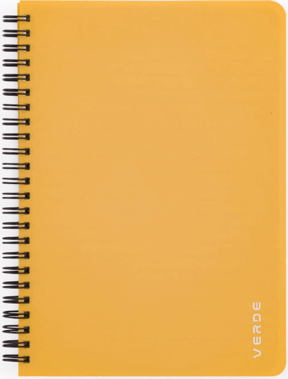Verde 8-870 60 lapos A5 Vonalas spirálfüzet - Sárga