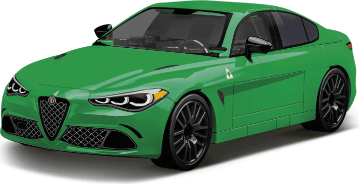 Cobi 24605 Alfa Romeo Giulia Quadrifoglio (Zöld) 90 darabos Építőjáték