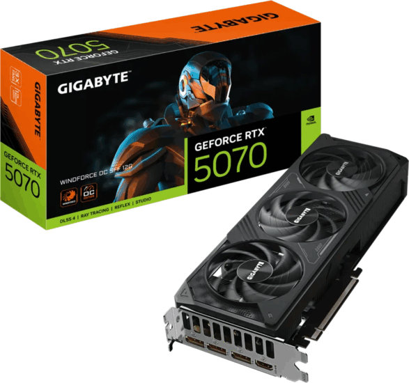 Gigabyte GeForce RTX 5070 12GB GDDR7 Windforce OC SFF Videókártya