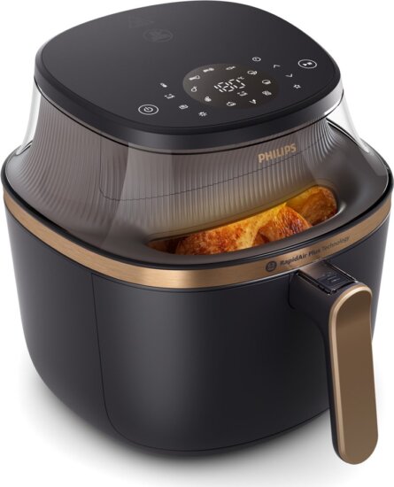 Philips NA332/00 AirFryer Forrólevegős Sütő 6.2L 1700W - Fekete