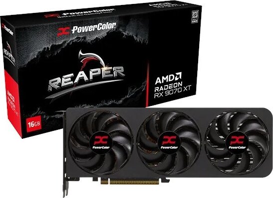 PowerColor RX 9070 XT 16GB GDDR6 Reaper Videókártya